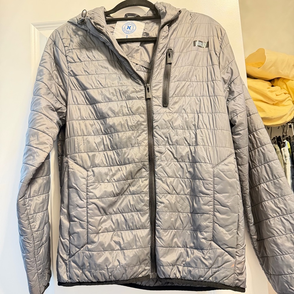 Hurley Silver Quilted Jacket